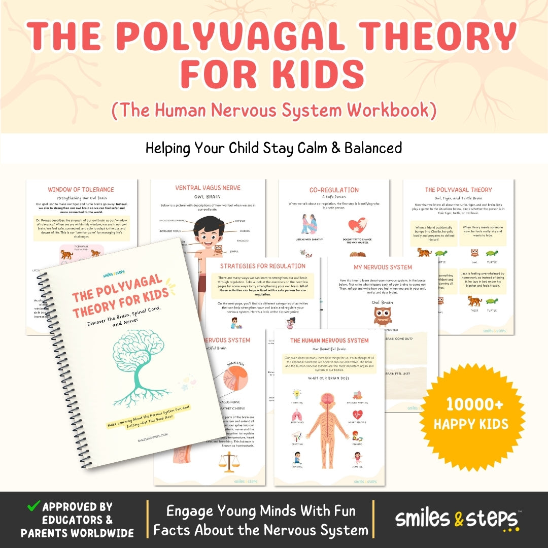 The Polyvagal Theory for Kids | Human Nervous System Workbook | Brain & Body Fun Facts