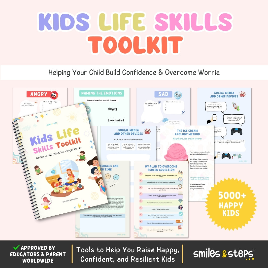 Kids Life Skills Workbook | Independence & Growth Mindset