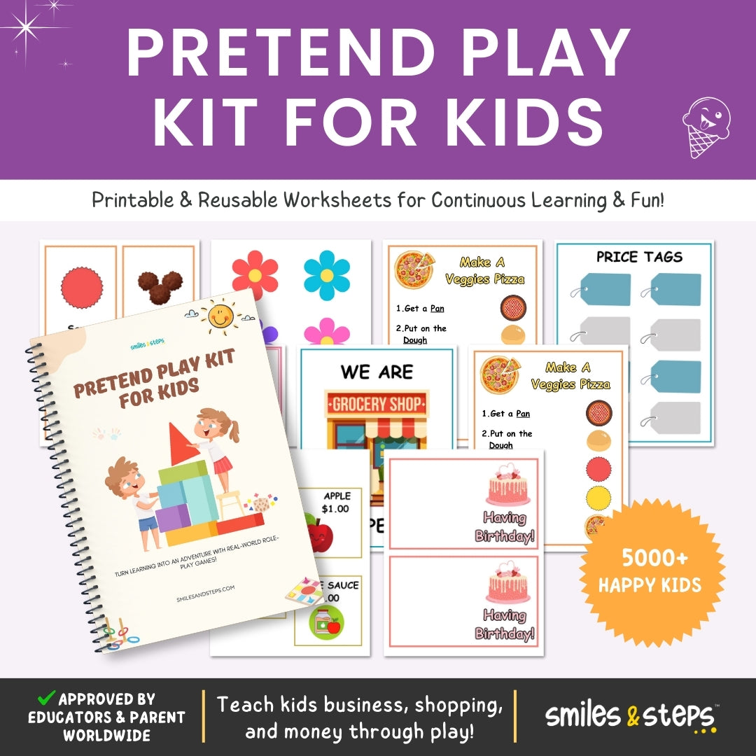 Pretend Play Kit for Kids: Role-Play & Real-Life Skills