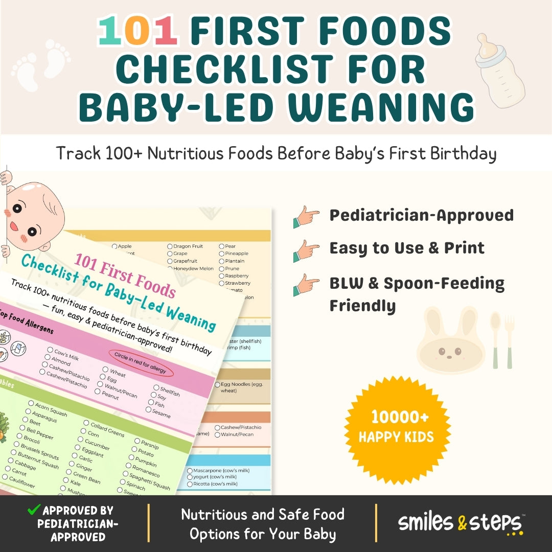 Baby Led Weaning Checklist 100 First Foods For 6 12 Months Smiles baby-led-weaning-checklist-100-first-foods-for-6-12-months-smiles