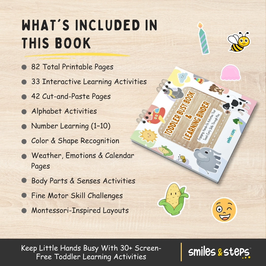 Toddler Busy Book & Learning Binder – Calm, Confident Little Learners