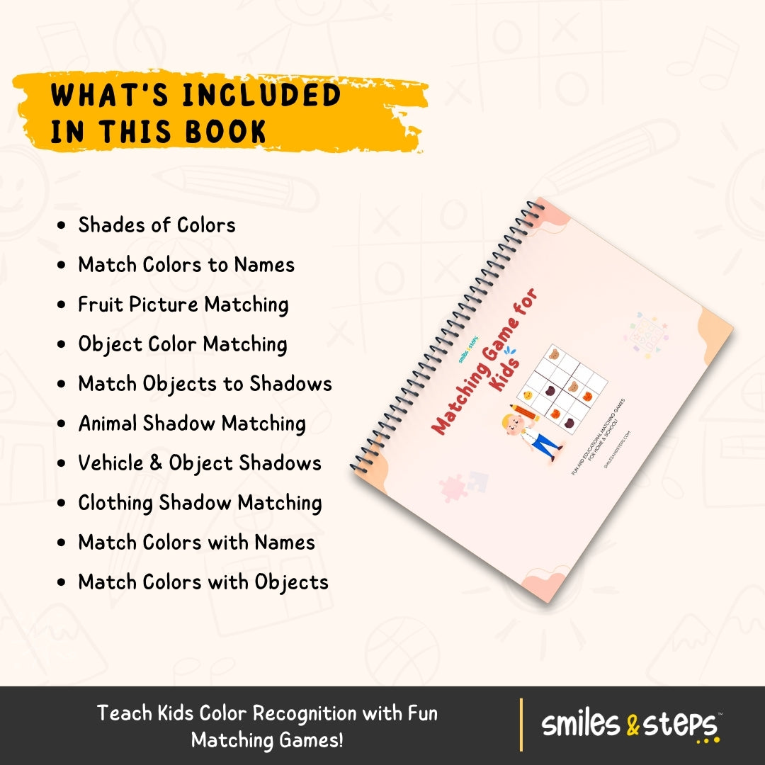 Matching Game Workbook for Kids β Interactive & Fun Activities!