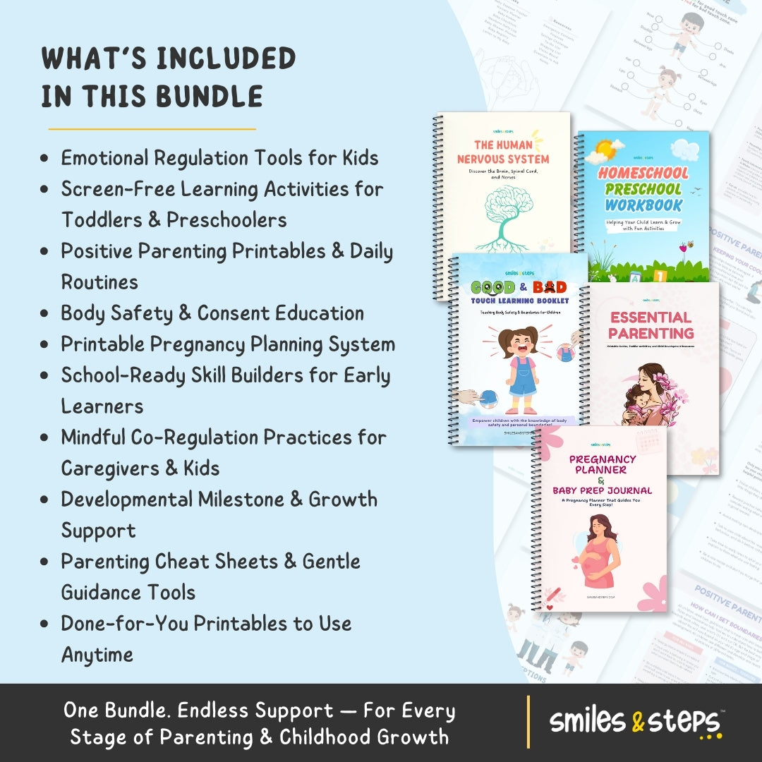 The Ultimate Parenting & Child Development Bundle β Pregnancy to Preschool Support all in this 5-in-1 Bundle