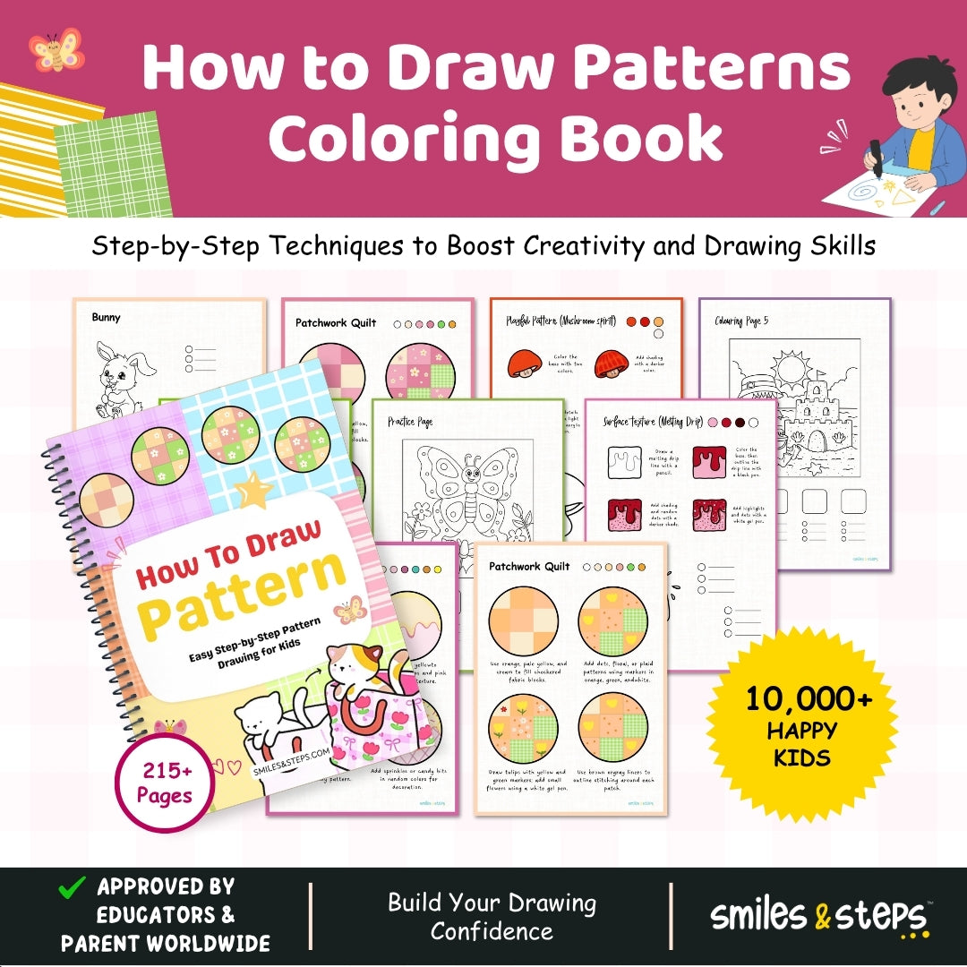 How to Draw Patterns Book β 215+ Step-by-Step Art Guides