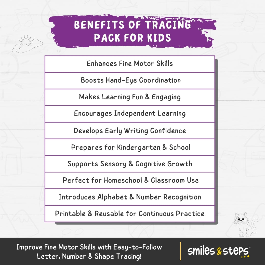 Tracing Pack for Kids β Build Writing Skills Easily