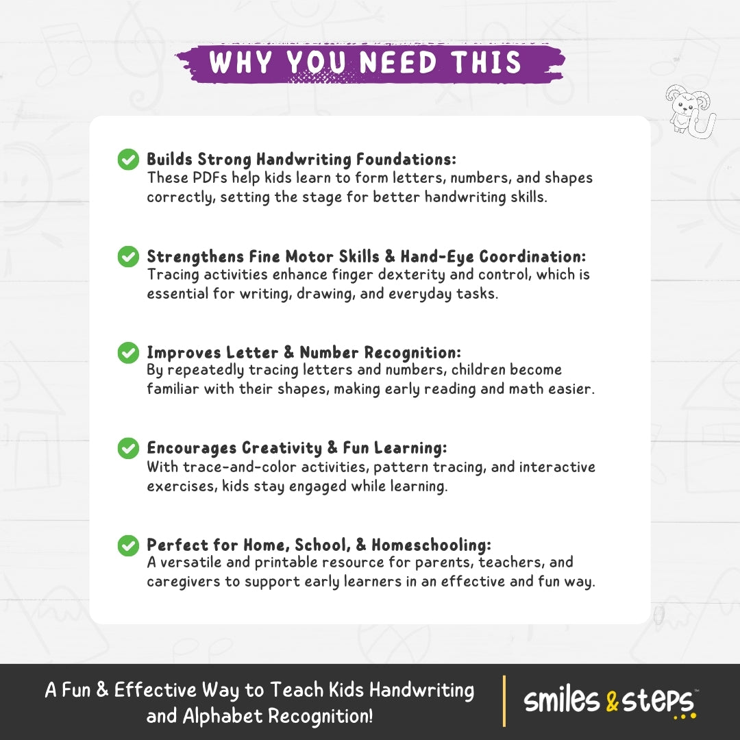 Tracing Pack for Kids β Build Writing Skills Easily
