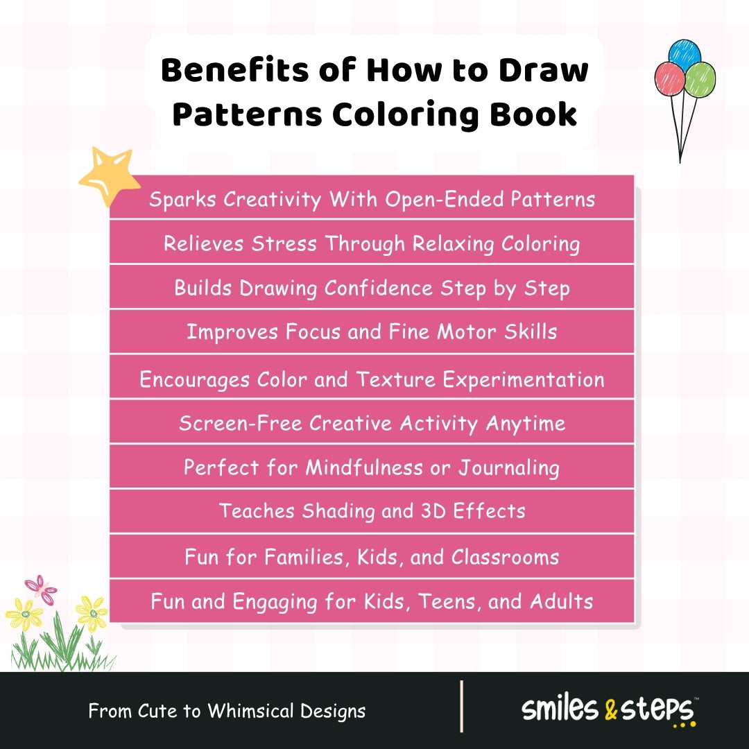 How to Draw Patterns Book β 215+ Step-by-Step Art Guides