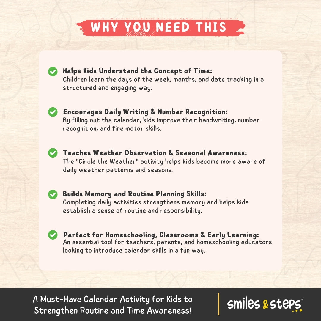 Calendar Activity for Kids: Build Routines & Time Skills