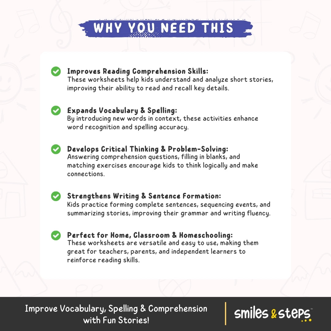 Reading Comprehension Pack for Kids β Learn with Stories!