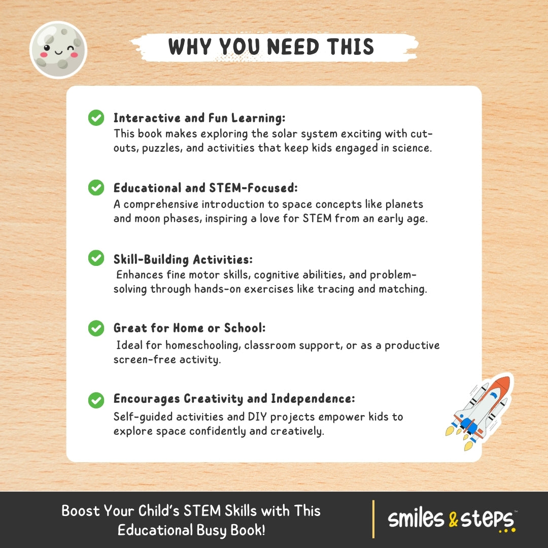 Solar System Busy Book | Space Learning for Curious Kids