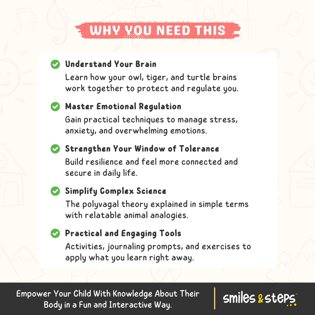 The Polyvagal Theory for Kids | Human Nervous System Workbook | Brain & Body Fun Facts