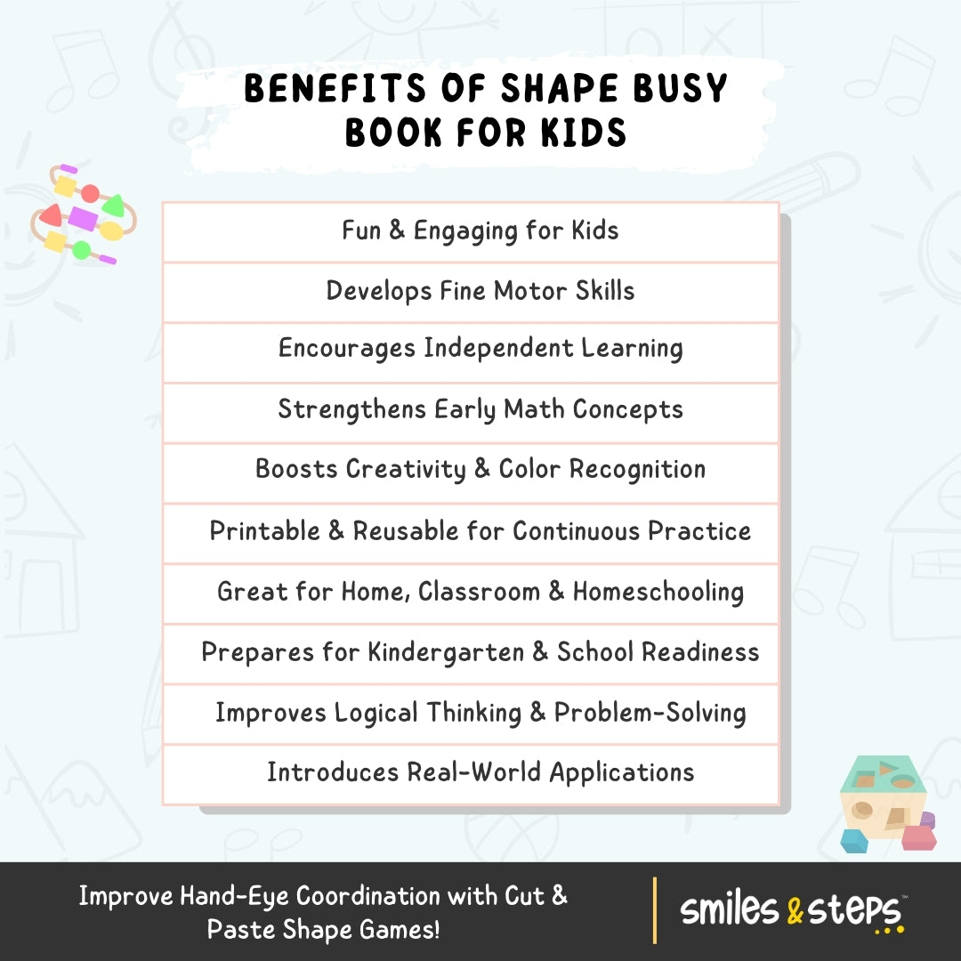 Shape Busy Book for Kids β Trace, Match & Recognize!