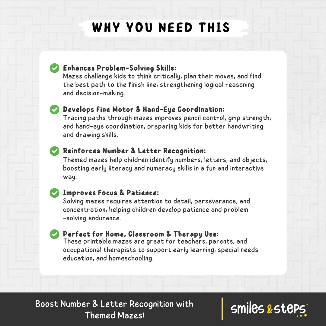 Brain-Boosting Maze Worksheet for kids: Fun & Educational