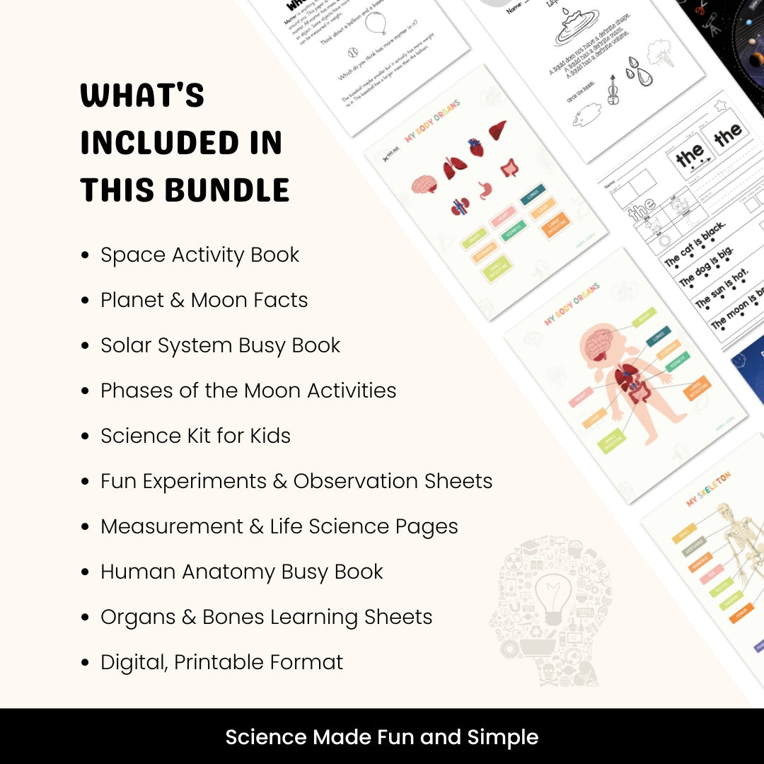 Space & Science Mega Kit – 774+ STEM Pages for Curious Kids