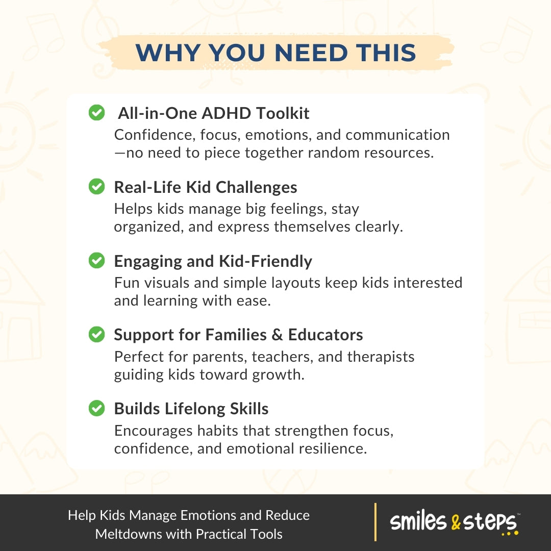 ADHD Success Toolkit for Kids β Boost Focus, Emotional Control & Life Skills