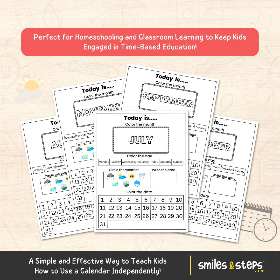 Calendar Activity for Kids: Build Routines & Time Skills