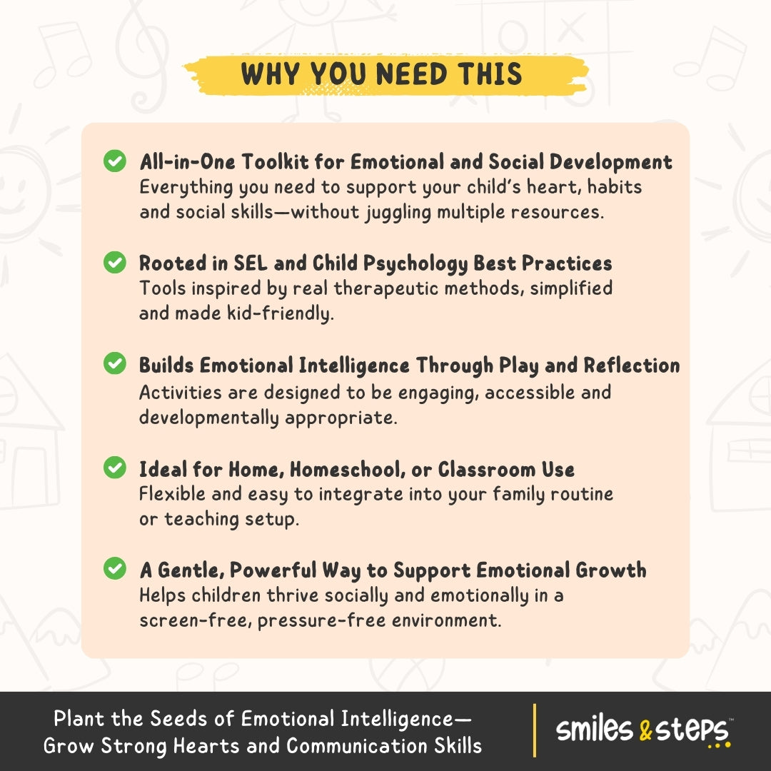 The Emotional Wellness & Life Skills 5-Workbook Bundle for Kids | Build Emotional Strength, Social Skills & Confidence