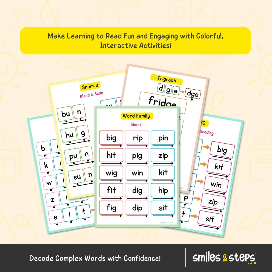 Phonics Reading Word Book for Kids | Learn to Read with Fun