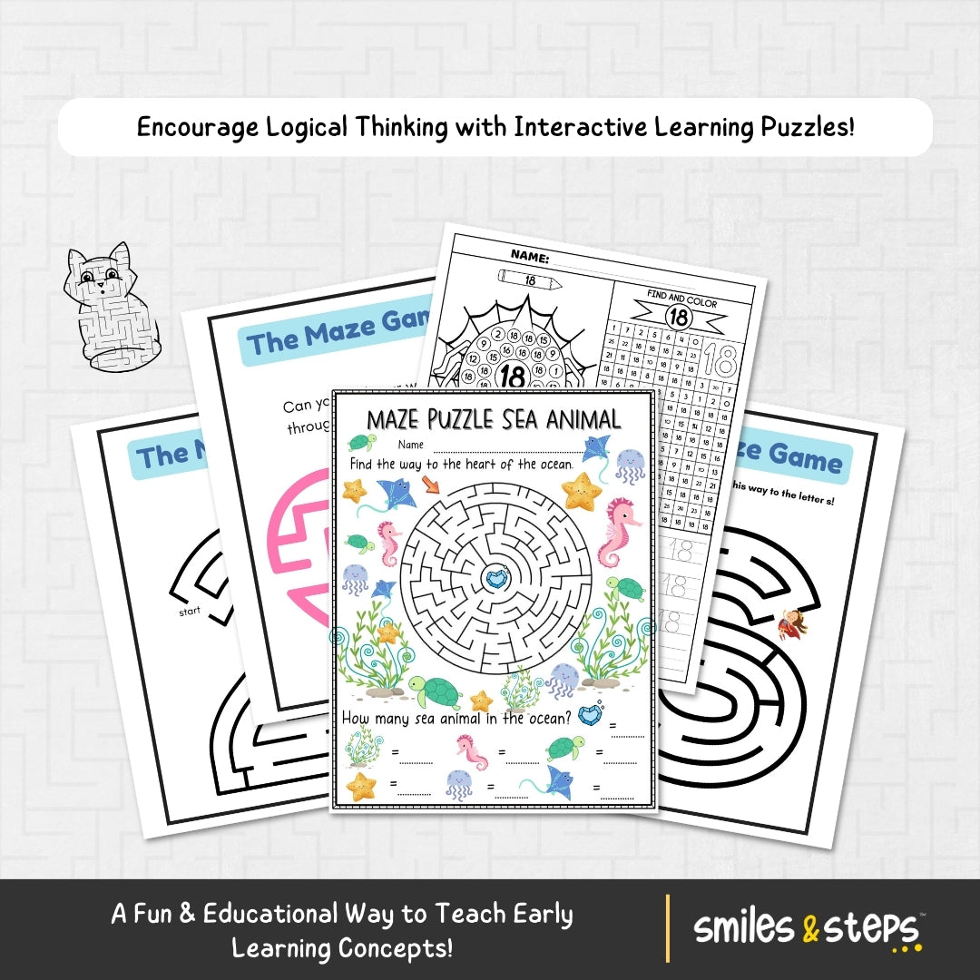 Brain-Boosting Maze Worksheet for kids: Fun & Educational