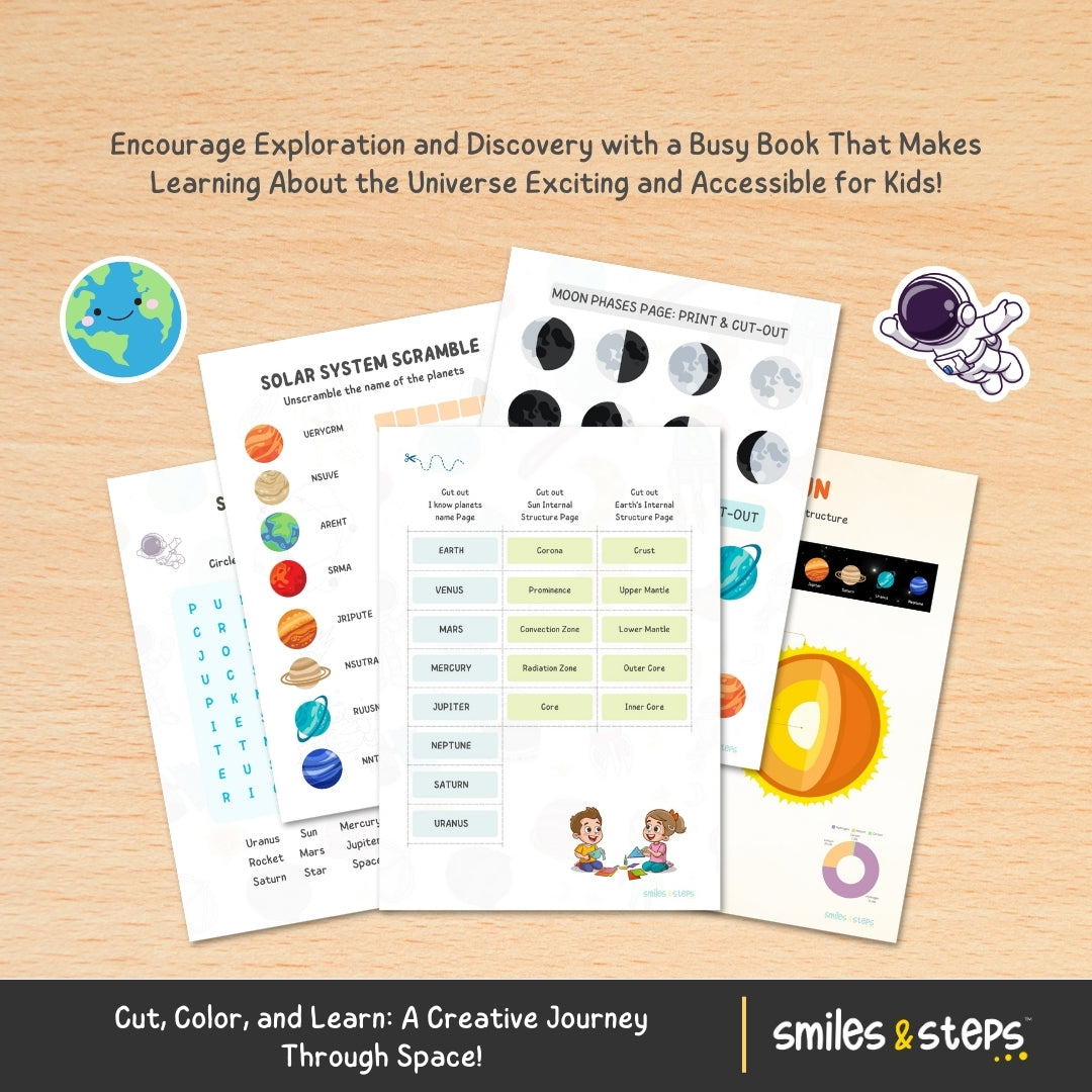 Solar System Busy Book | Space Learning for Curious Kids