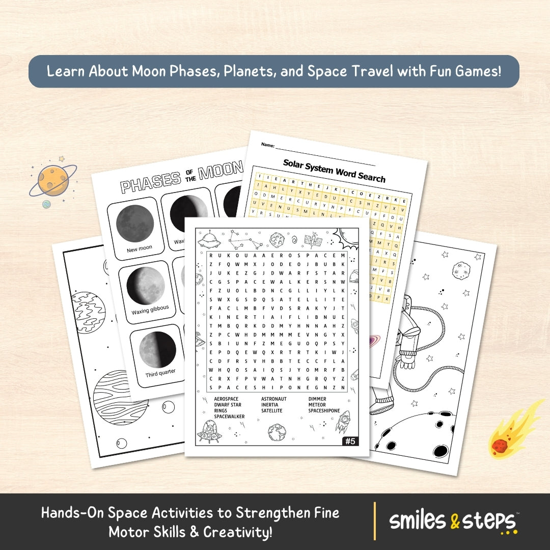 πͺ Space Activity Book for Kids: Discover the Universe