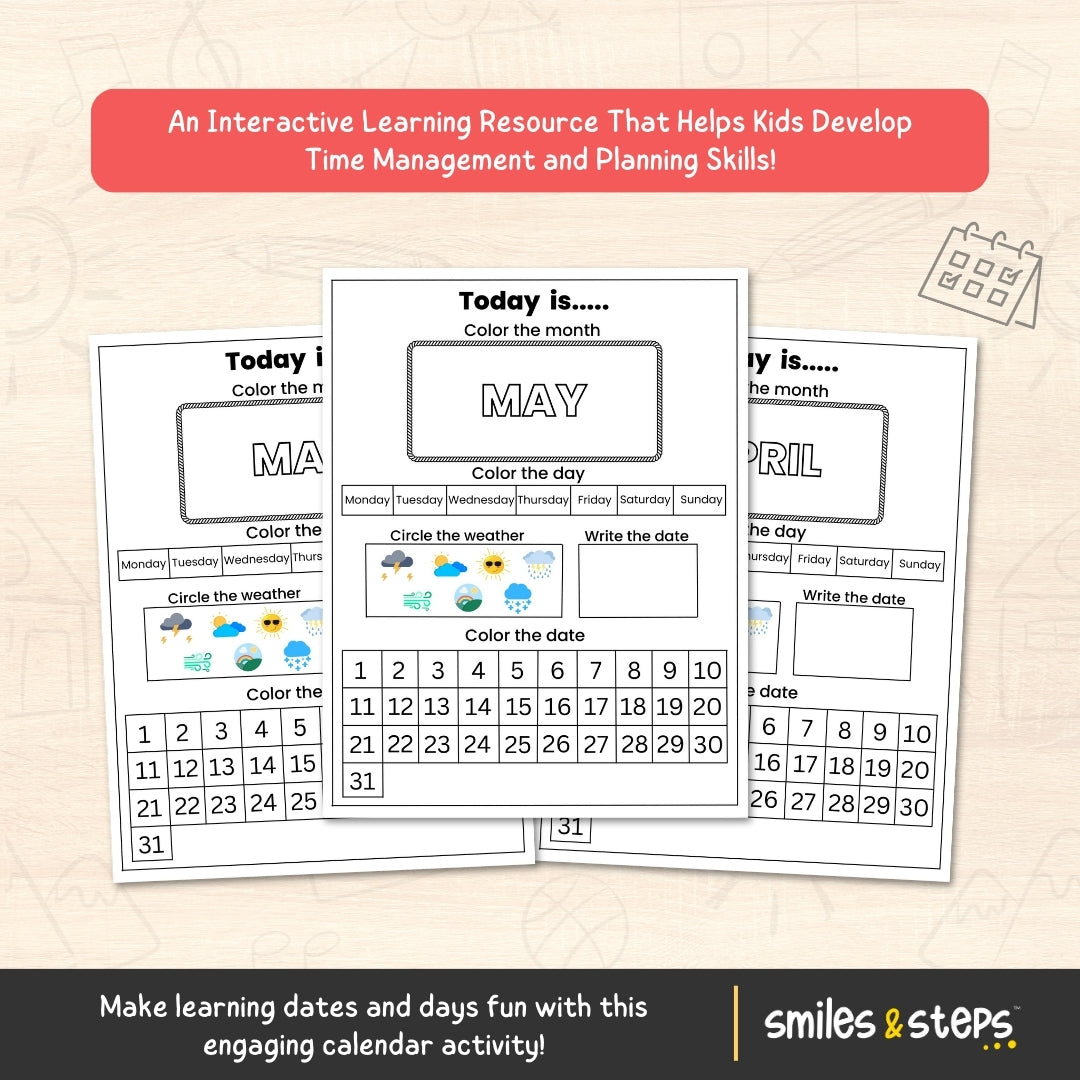 Calendar Activity for Kids: Build Routines & Time Skills