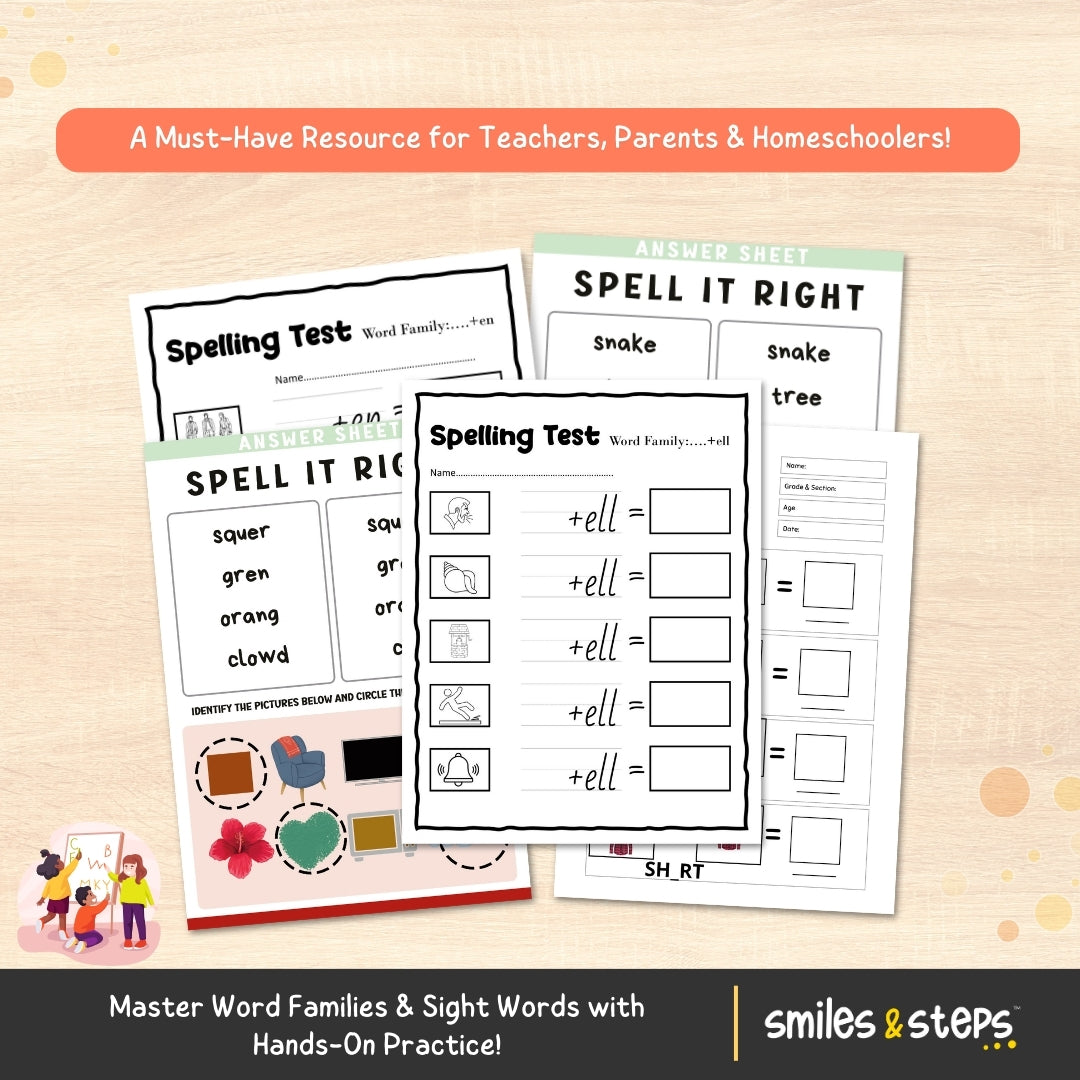 Spelling Workbook for Kids: Fix the Spelling, Boost the Confidence!