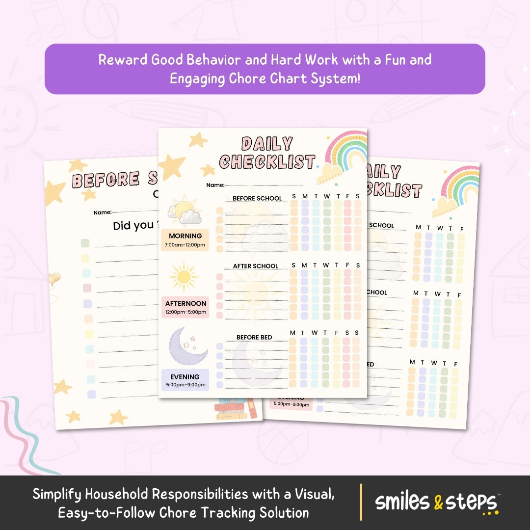 Chore Chart for Kids: Organize, Motivate & Track