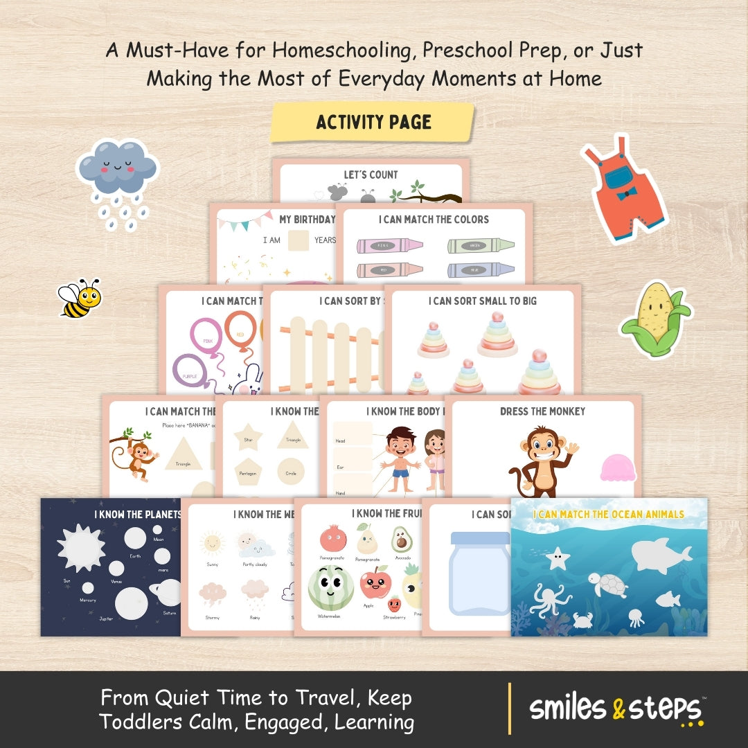Toddler Busy Book & Learning Binder – Calm, Confident Little Learners