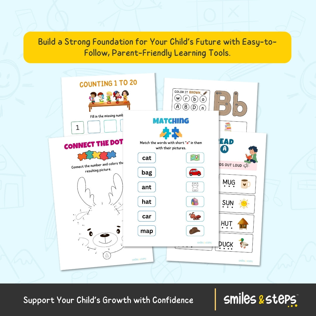 Homeschool Preschool Workbook | Letters, Numbers & Early Skills