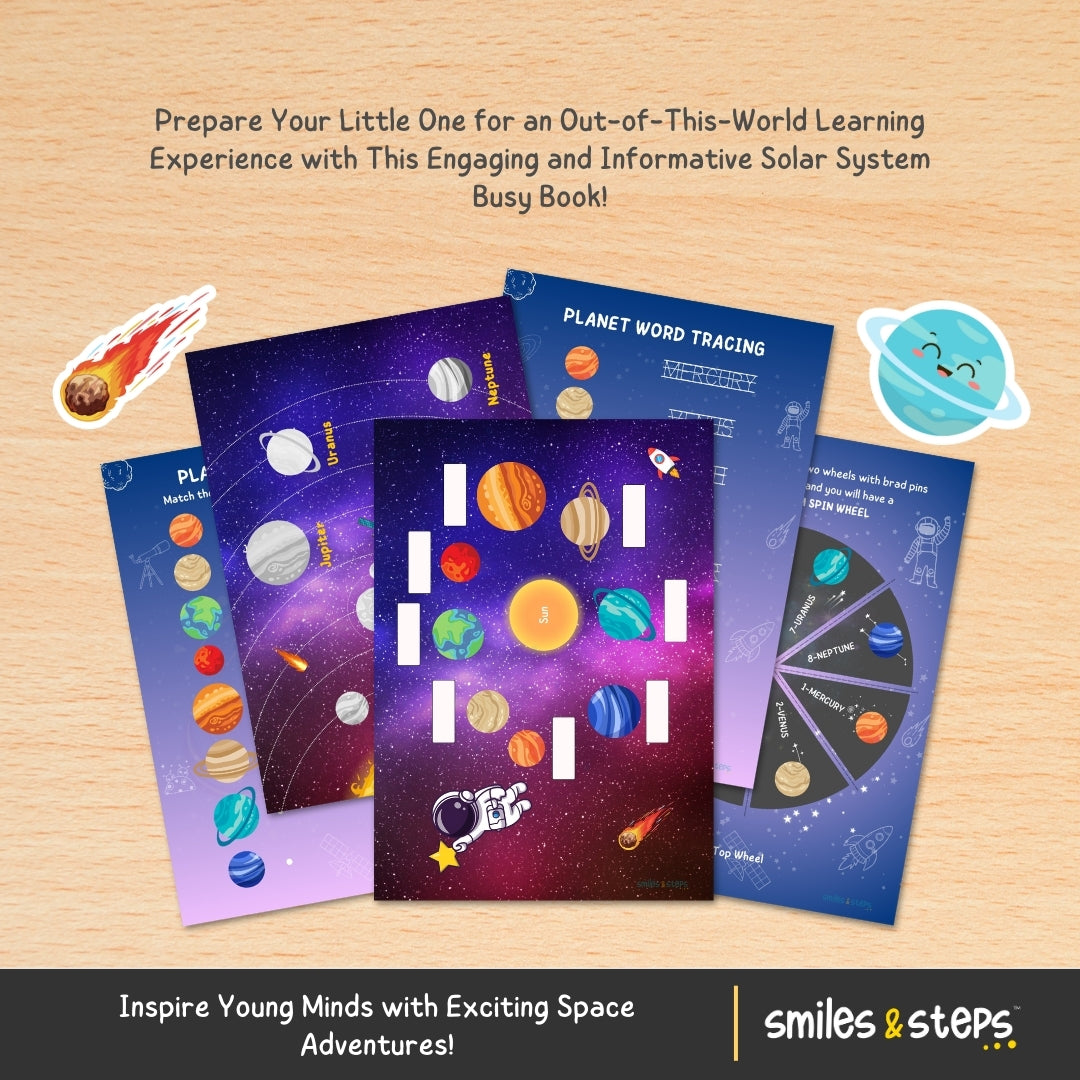 Solar System Busy Book | Space Learning for Curious Kids
