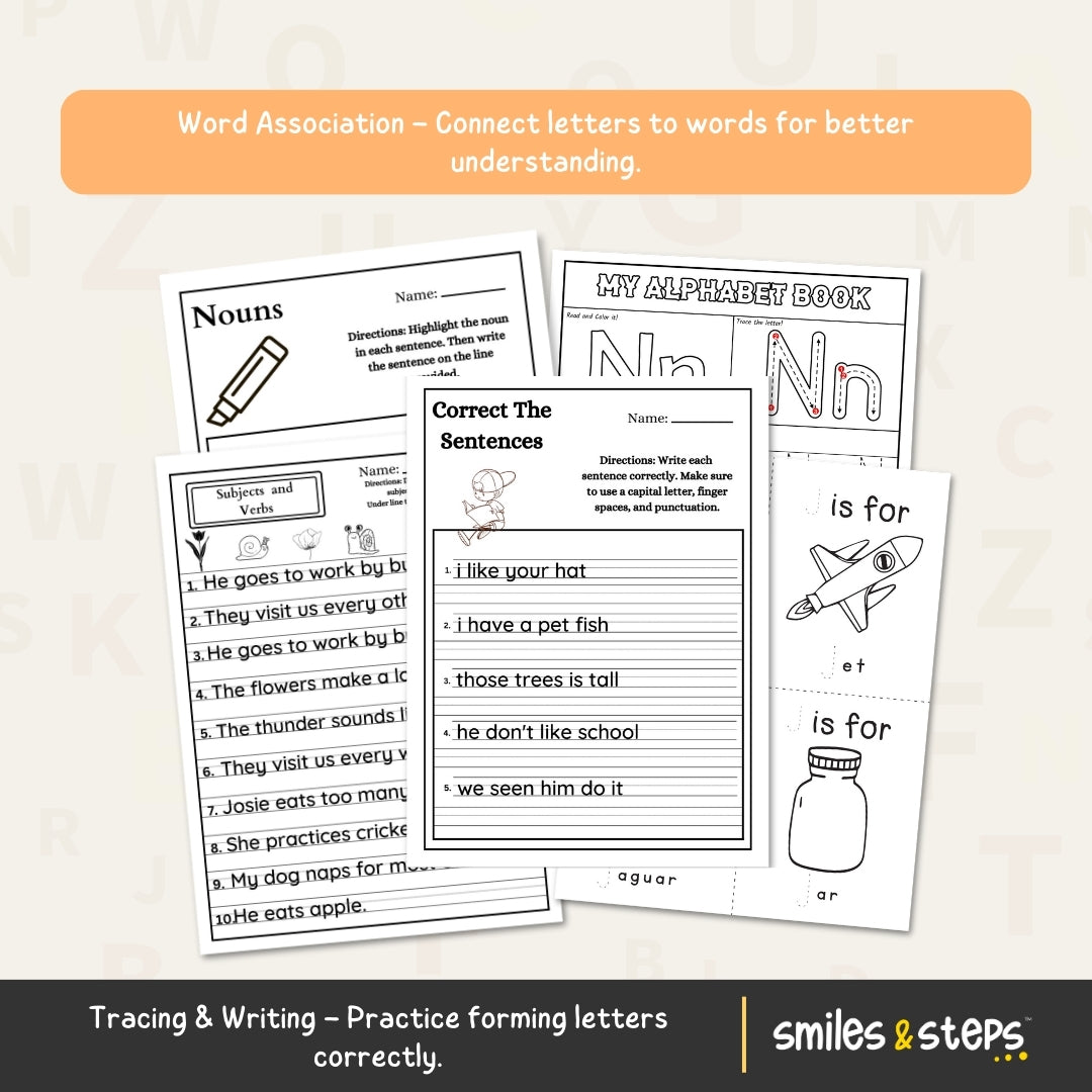 Alphabet Bundle for Kids: Fun Phonics & Early Writing Toolkit