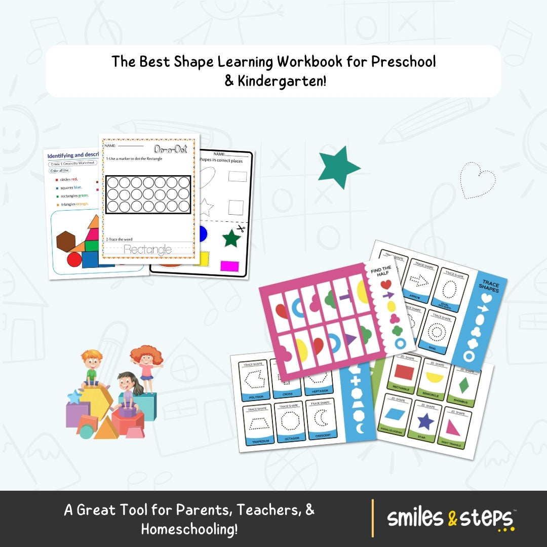 Shape Busy Book for Kids β Trace, Match & Recognize!