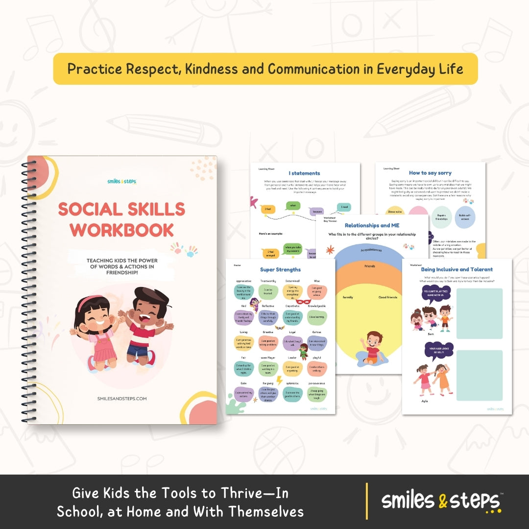 The Emotional Wellness & Life Skills 5-Workbook Bundle for Kids | Build Emotional Strength, Social Skills & Confidence