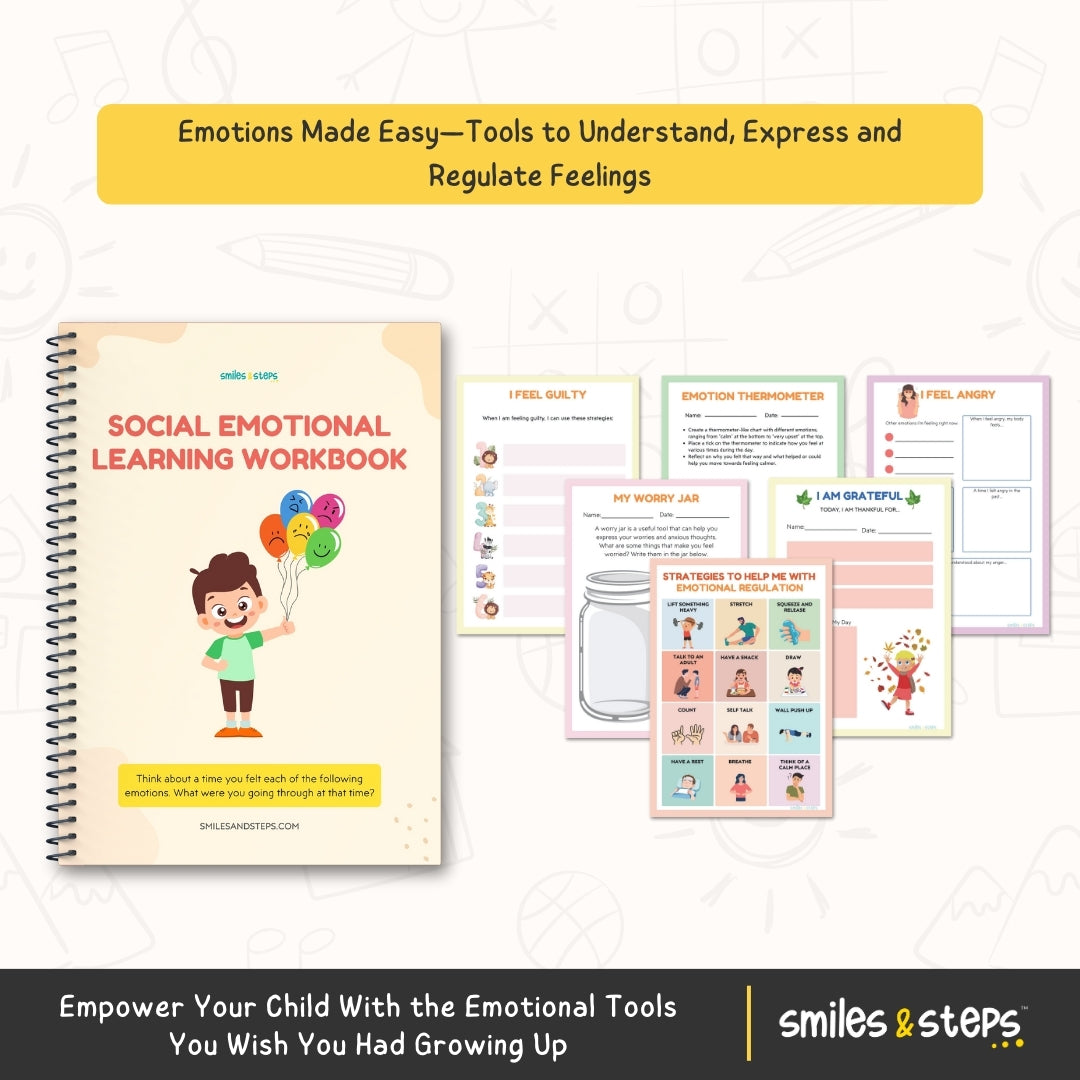 The Emotional Wellness & Life Skills 5-Workbook Bundle for Kids | Build Emotional Strength, Social Skills & Confidence