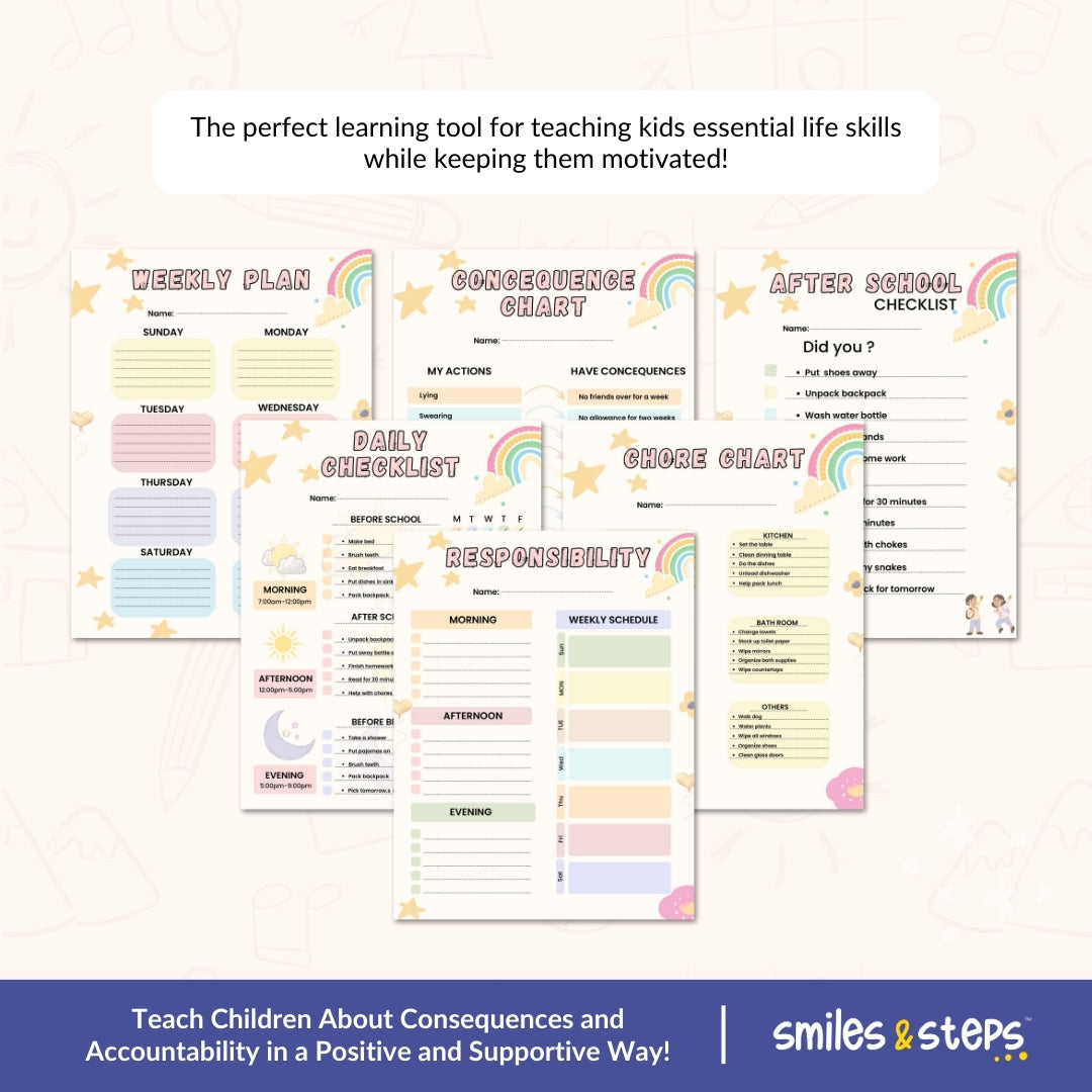 Ultimate Chore Chart for Kids – Build Responsibility & Routines with Smiles, Not Struggles.