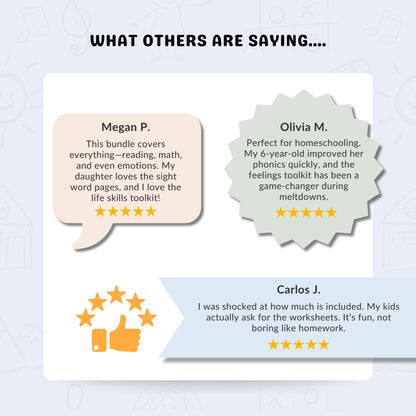 Top-5 Learning Kit – Phonics, Math, Emotions & Life Skills