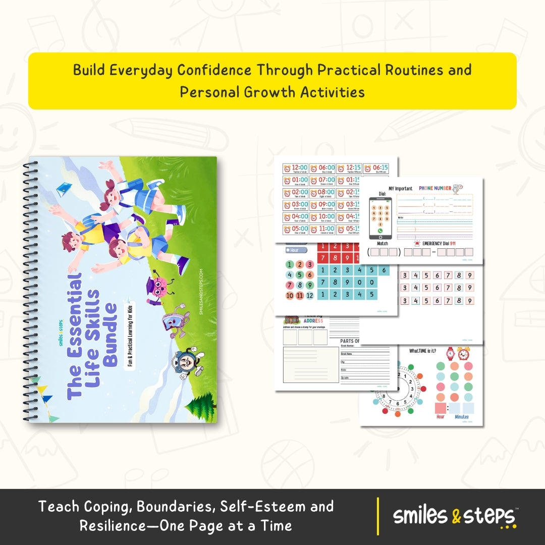 The Creative Growth & Teen Self-Help 5 Workbook Pack | 5-in-1 Bundle for Confidence, Calm, Life Skills & Art Therapy