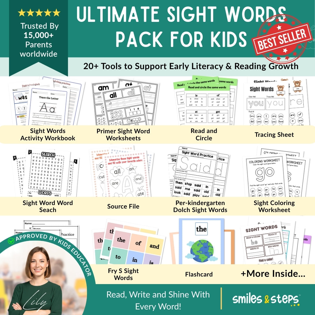 Ultimate Sight Words Pack for Kids: 20+ Tools for Early Literacy & Fluency