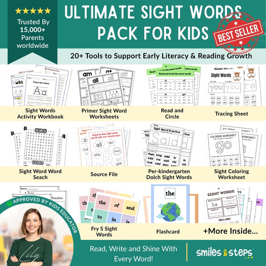 Ultimate Sight Words Pack for Kids: 20+ Tools for Early Literacy & Fluency