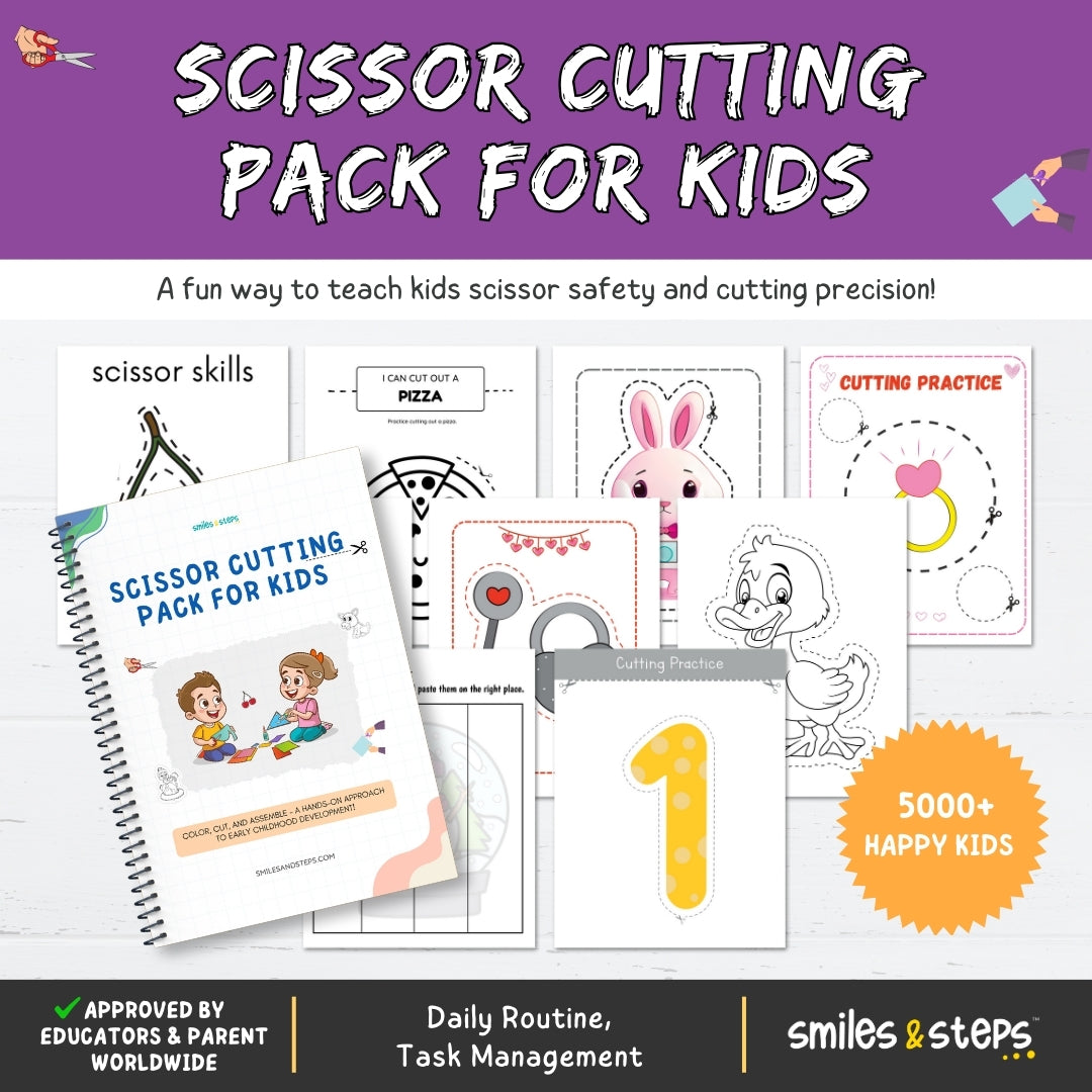 Scissor Skills & Cutting Practice for Kids | Fun Learning Worksheets ...