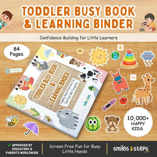 Toddler Busy Book & Learning Binder – Calm, Confident Little Learners