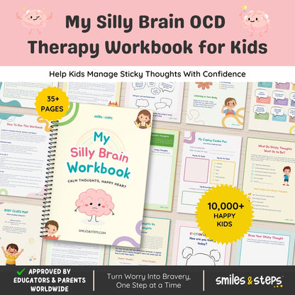 My Silly Brain OCD Therapy Workbook for Kids – Brave Thoughts Toolkit