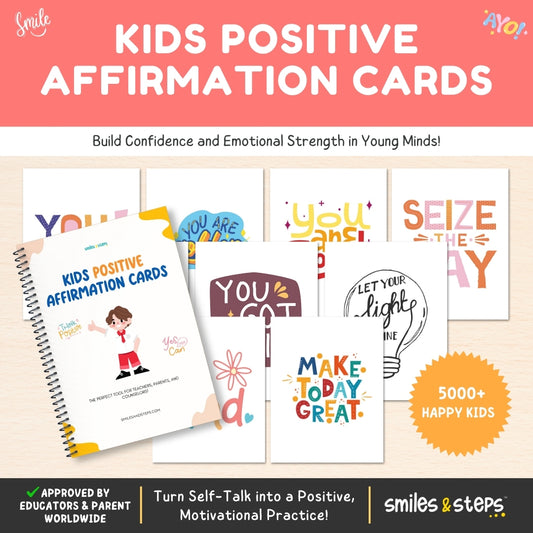 Kid's Positive Affirmation Cards for Happy Minds – Empower & Uplift