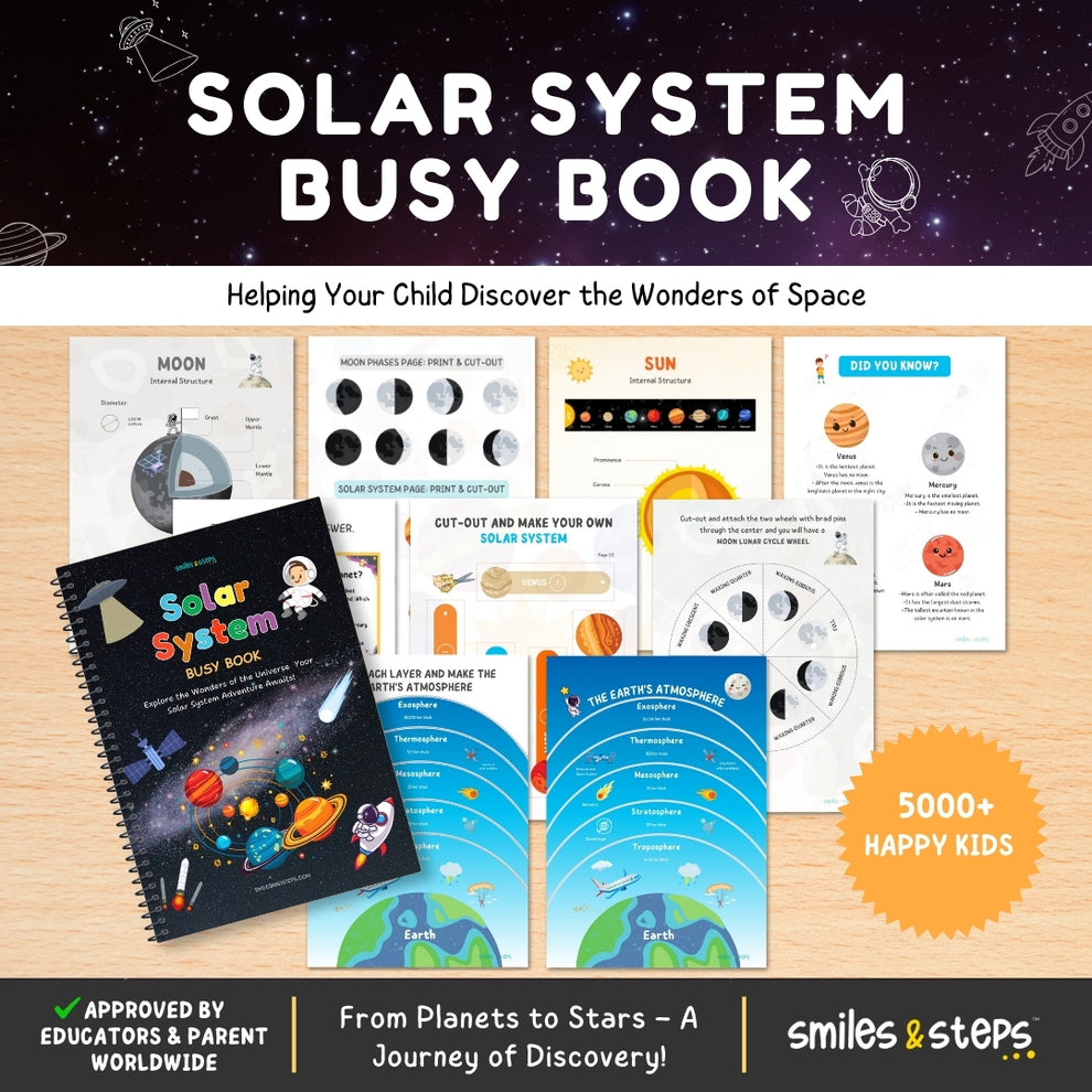 Solar System Busy Book for Kids – Explore the Wonders of Space – Smiles ...