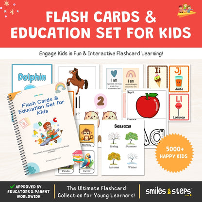 Flash Cards Learning Kit for Kids – Smart Start to Childhood