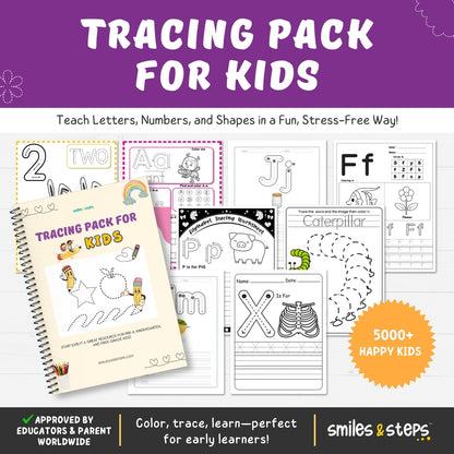 Tracing Pack for Kids – Build Writing Skills Easily