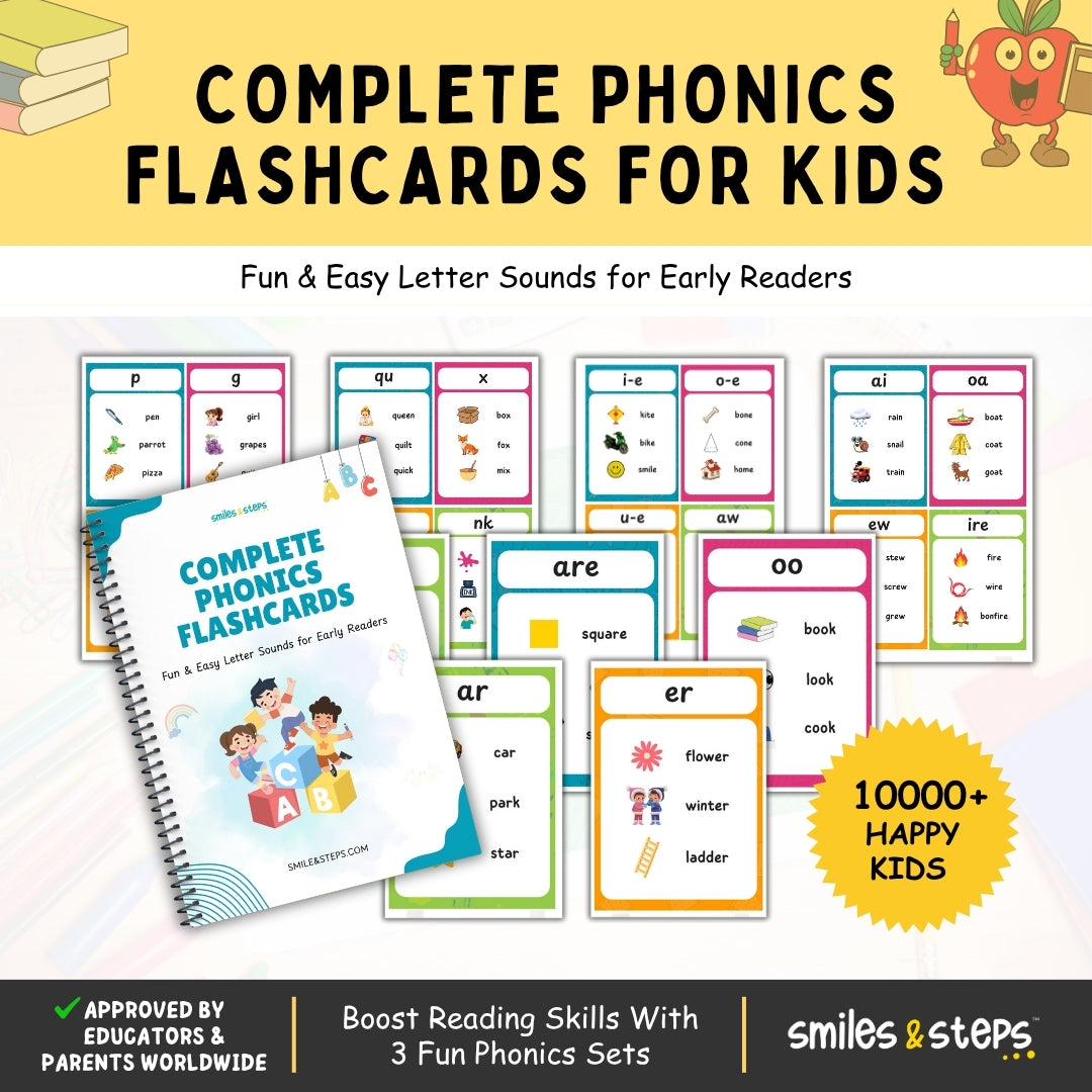 Complete Phonics Flashcards Set – Unlock Reading Success for Kids