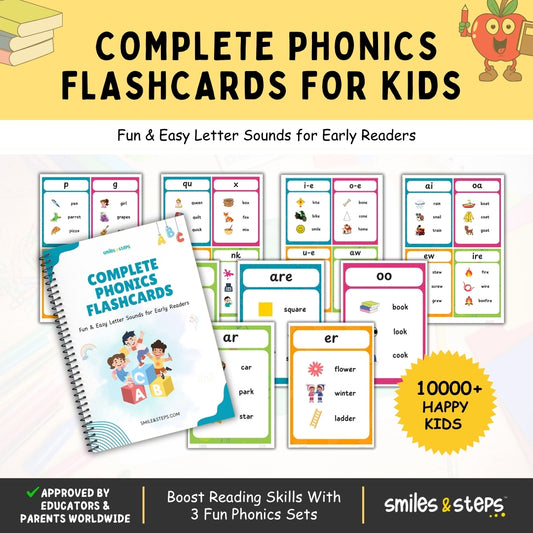 Complete Phonics Flashcards Set – Unlock Reading Success for Kids