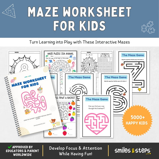 Brain-Boosting Maze Worksheet for kids: Fun & Educational